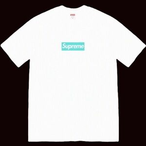 Supreme x Tiffany & Co Box Logo Tee White Size Small FW21 New